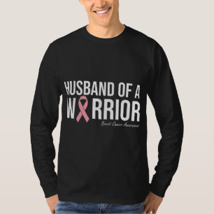 Camiseta Marido de um Câncer da Mama Persistente Consciênci