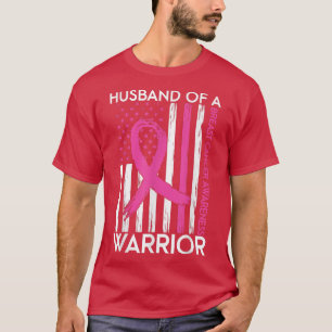Camiseta Marido De Um Cancer De Sensibilização Para O Guerr