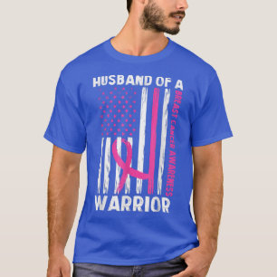 Camiseta Marido De Um Cancer De Sensibilização Para O Guerr