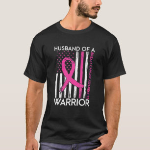 Camiseta Marido De Um Cancer De Sensibilização Para O Guerr