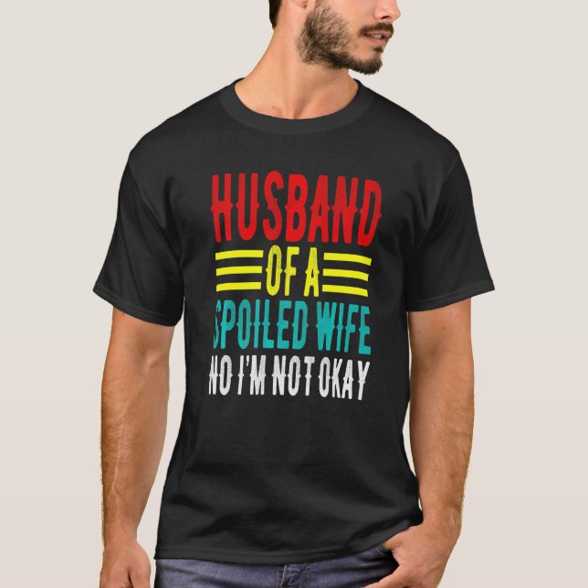 Camiseta Marido de uma Esposa Maldita Não Estou Engraçado S (Frente)