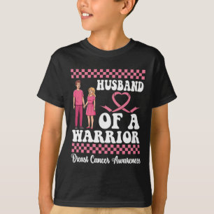 Camiseta Marido De Uma Mulher De Consciência Do Cancer Da M