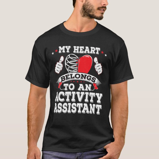 Camiseta Marido do Assistente de Atividade Esposa Bf Gf Nam (Frente)