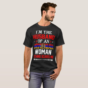 Camiseta Marido do presente arménio dos namorados da mulhe