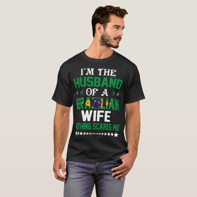 Camiseta Marido do presente brasileiro dos namorados da (Frente Completa)