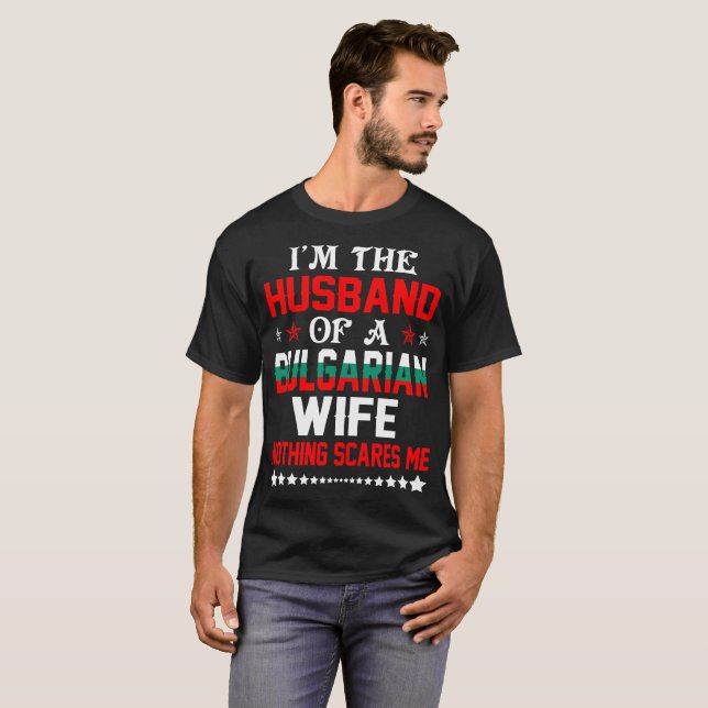 Camiseta Marido do presente búlgaro dos namorados da esposa (Frente Completa)