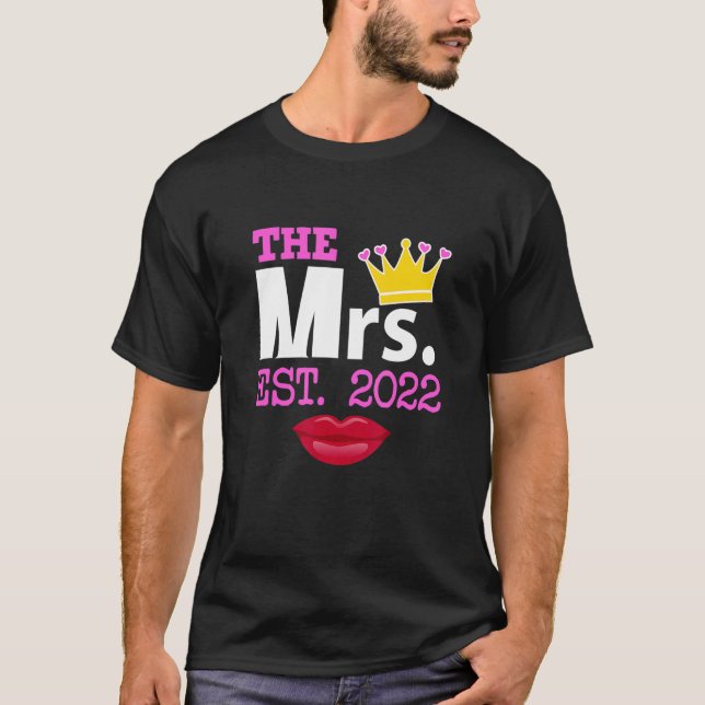 Camiseta Marido E Esposa Casando O Sr. Est 2 (Frente)