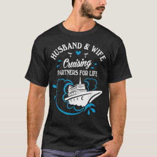 Camiseta Marido e Mulher Fofos Parceiros de Cruzeiro para a