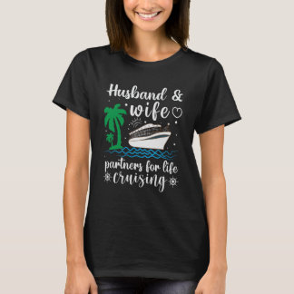 Camiseta Marido E Parceiro Esposa Para Férias De Cruzamento