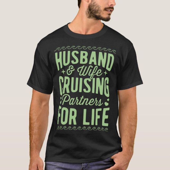 Camiseta Marido E Parceiros De Cruzamento De Esposas Para A (Frente)