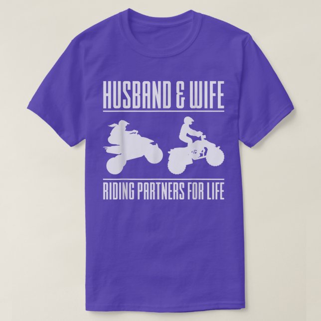 Camiseta Marido E Parceiros De Esposa Para Vida Marido Wi (Frente do Design)