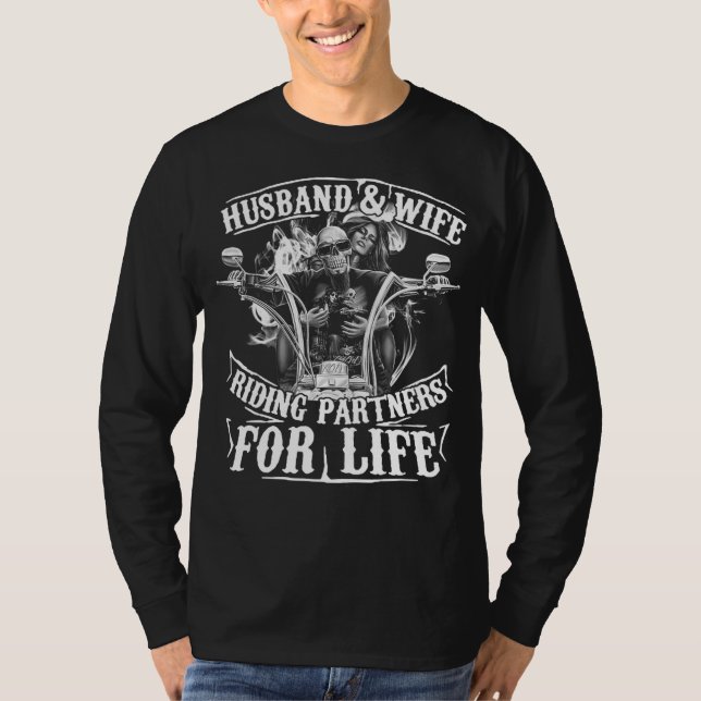 Camiseta Marido E Parceiros De Esposas Para A Vida (Frente)