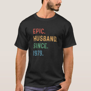 Camiseta Marido Epic De Mens Desde 1979 - Casamento De 44 d