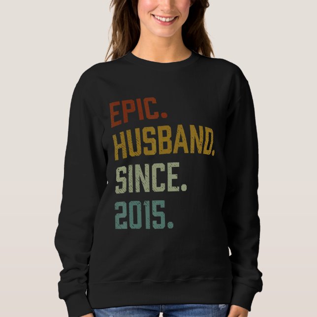 Camiseta Marido Epic De Mens Vintage Desde 2015 (Frente)