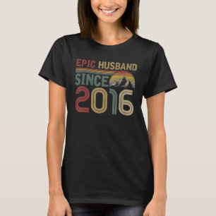Camiseta Marido Epic Desde 2016 Casamento De 6 Cute Anniver