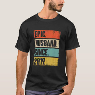 Camiseta Marido Épico Retroativo Desde 2019 Terceira Casame