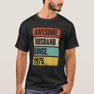 Camiseta Marido Espetacular Desde 1975 47 Aniversário De Ca