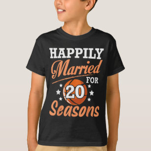 Camiseta Marido Esposa Felizmente Casados 20 Anos Por Basqu