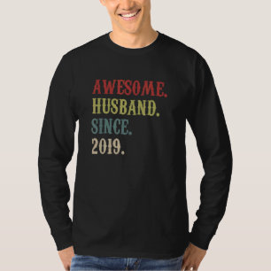 Camiseta Marido Fantástico Desde 2019 Retro 3 Anivers De Ca