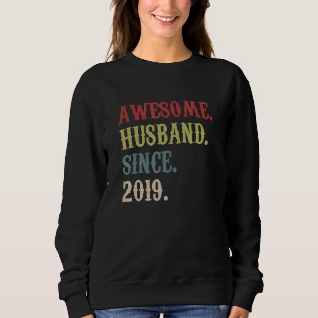 Camiseta Marido Fantástico Desde 2019 Retro 3 Anivers De Ca (Frente)