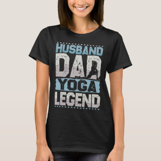 Camiseta Marido Fitness Pai Lenda do Yoga Yoga Homens
