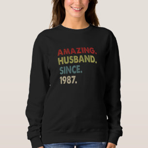 Camiseta Marido Incrível Desde 1987 35 Aniversário De Casam