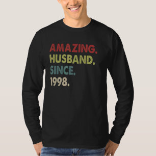 Camiseta Marido Incrível Desde 1998 24 Aniversário De Casam