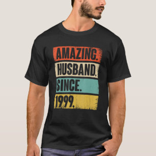 Camiseta Marido Incrível Desde 1999 23 Aniversário de Casam
