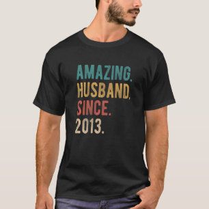 Camiseta Marido Incrível Desde 2013 Nono Aniversário De Cas
