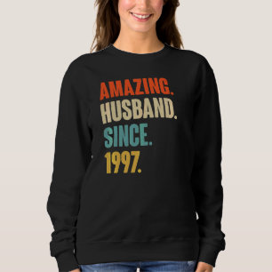 Camiseta Marido Incrível Vintage Desde 1997 25 Casamento An