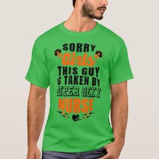 Camiseta Marido Namorado da Super Sey Enfermeira (Preto)