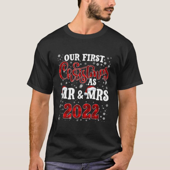 Camiseta Marido Nosso Primeiro Como Sr Sra 2022 (Frente)