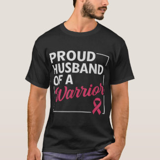 Camiseta Marido Orgulhoso de Guerreira Conscientização do C