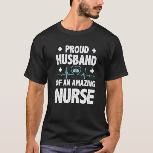 Camiseta Marido Orgulhoso De Uma Enfermeira Incrível Enferm