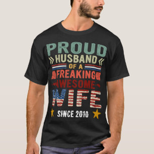Camiseta Marido Orgulhoso De Uma Esposa Incrível E Maldita 