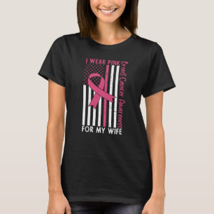 Camiseta Marido Orgulhoso De Uma Mulher Guerreira Do Cancer