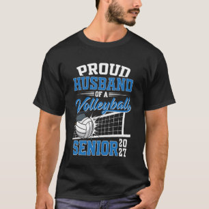 Camiseta Marido Orgulhoso de uma Veterana de Volei Turma 20