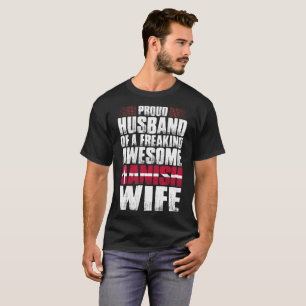 Camiseta Marido orgulhoso do Tshirt dinamarquês