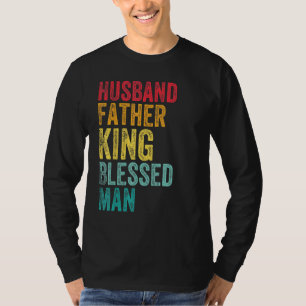 Camiseta Marido Padre King Bendê Homem Dia de os pais Mens 