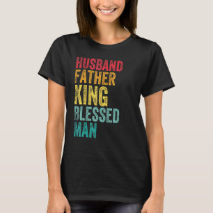 Camiseta Marido Padre King Bendê Homem Dia de os pais Mens 