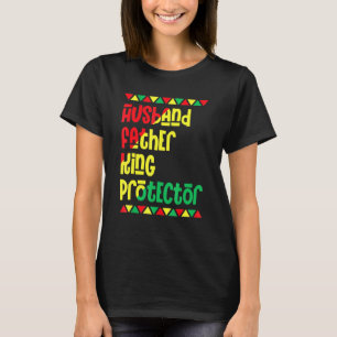 Camiseta Marido Padre King História Negra Mês Africano Pr