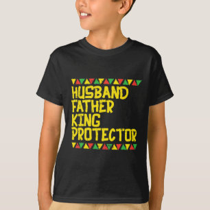 Camiseta Marido Padre King Protetor Kente Black African