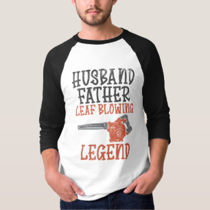 Camiseta Marido Padre Leaf Blower Gardener