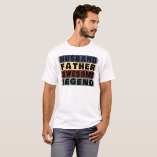 Camiseta Marido Padre Legenda Incrível