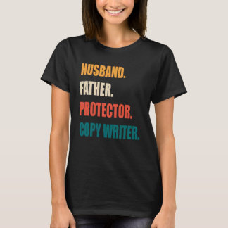 Camiseta Marido Padre Protetor Escritor