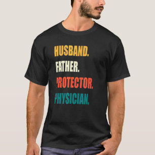 Camiseta Marido Padre Protetor Médico