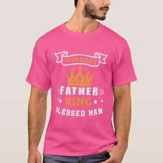 Camiseta Marido Padre Rei Abençoado Homem Africano American