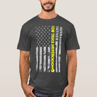Camiseta Marido Padre Tow Motorck Bandeira Americana
