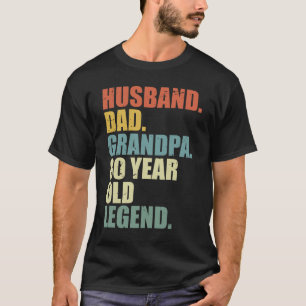 Camiseta Marido Pai Avô Lenda de 80 Anos 80 anos de idade