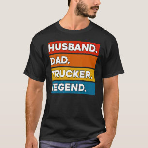 Camiseta Marido Pai Caminhoneiro Lenda Motorista de Caminhã